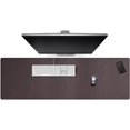 thumbnail image 1 of Cacoy 120x40cm Leather Extended Mouse Pad Long Desk Blotter Pad (Brown), 1 of 5