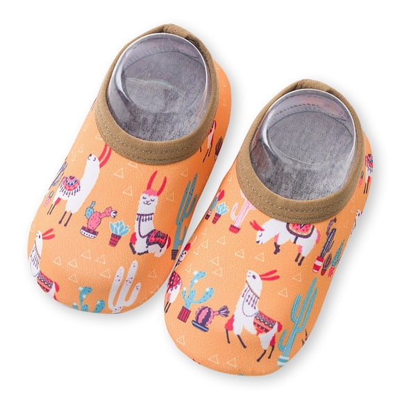 Greeniant 1 par de zapatillas de agua para niños, suela de silicona antideslizante, zapatos de natación adorables para niños y niñas, botas Type3 NO3