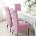 thumbnail image 4 of Large Dining Chair Slipcover,XL Stretch Chair Covers Universal Removable Washable Anti-Dust Spandex Jacquard Chair Protector for Kitchen Banquet Hotel Decoration-2-H, 4 of 8