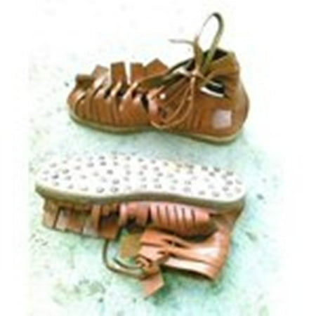 

ROMAN SOLDIER Legionnaire CENTURION Gladiator Brown Leather Men ROMAN SANDALS