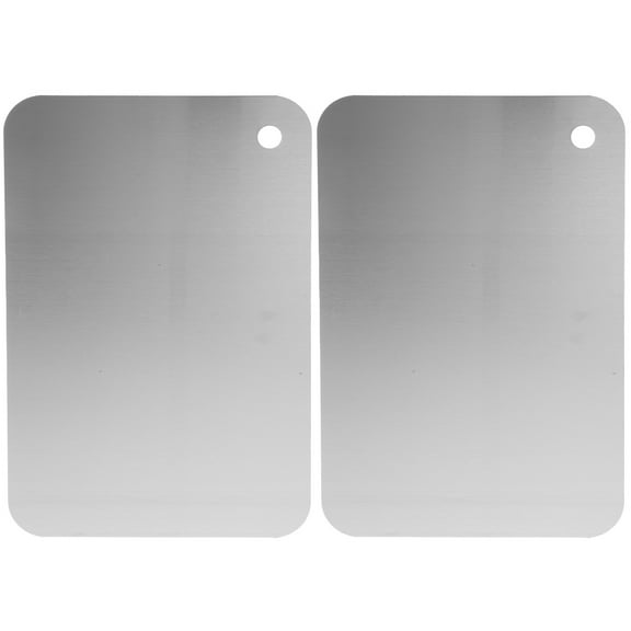 Zehuanyu 2pcs Stainless Steel Cutting Board Kitchen Cutting Mat Cutting Board For Kitchen