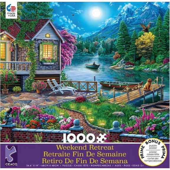 Ceaco - Weekend Retreat - Lakehouse - 1000 Piece Jigsaw Puzzle