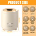 thumbnail image 3 of Baby Formula Mixer Electric Milk Shaker 4 Speed Adjustable Quickly Blending Baby Bottle Shaker with Night Light Function cream color, 3 of 4