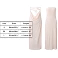 thumbnail image 3 of TAIAOJING Women Spaghetti Strap Dress Sleeveless Halter Jacquard Long Cutout Flower Lace Up Backless Long Fall Clothes Dresses Vestido De Mujer, 3 of 8
