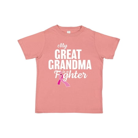

Inktastic Breast Cancer Awareness My Great Grandma is a Fighter Gift Toddler Boy or Toddler Girl T-Shirt