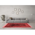 thumbnail image 3 of Ahgly Company Machine Washable Indoor Rectangle Oriental Red Modern Area Rugs, 5' x 8', 3 of 4
