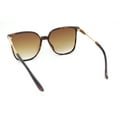 thumbnail image 4 of Womens Oversized 90s Fashion Thin Plastic Horn Rim Sunglasses Tortoise - Brown, 4 of 4