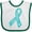 White and Green, variant on Inktastic Teal Awareness Ribbon Girls Baby Bib