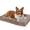 Mushroom, variant on Best Friends by Sheri Comfy Crate Dog Bed Washable, Mushroom, Large/X-Large