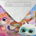 thumbnail image 6 of Superkitties Super Kitties-themed Bed Sheet Set Three Piece Set Comfortable And Skin Friendly Unique Design Home Decor Gifts For Family Friends fans36x75Inches（90cm*190cm）, 6 of 6