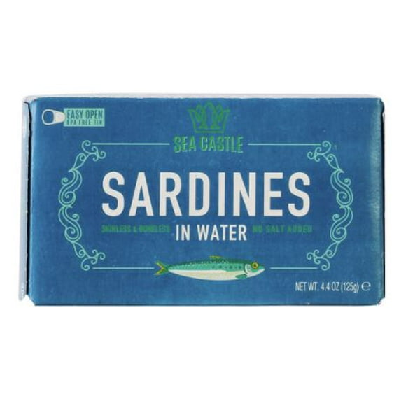 Sardines In Water Skinless & Boneless KPY, Sea Castle Sardines In Water Skinless & Boneless KPY