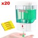 thumbnail image 1 of Despachador Dispensador Automatico SensoProtec 20pzs Sensor Infrarrojo 700ml Líquidos y geles Plástico ABS Baterías Incl VentDepot MXNSP-008, 1 of 1