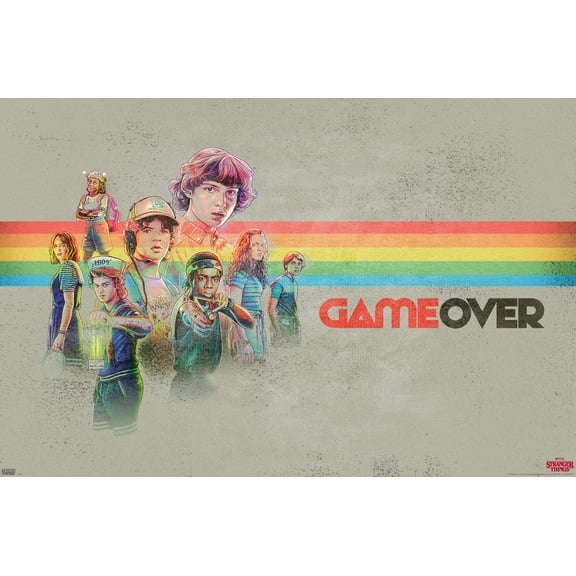 Netflix Stranger Things 3 - Game Over Wall Poster, 14.725" x 22.375"