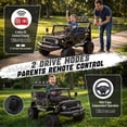 thumbnail image 4 of 24V 7AH Power Car Wheels with Remote Control, Licensed Toyota FJ Ride on Cars for Big Kids, 2 Seater Electric Car with 4 Motors, Music, LED Light, Black, 4 of 10