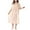 Beige A, variant on Ashirexll Girls Summer Dress, Girls Dresses Size 10-12, Teen and Children Short Sleeve Round Neck Sleep Dress Summer Casual Dresses for Home Ruffle Dress