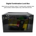 thumbnail image 3 of Lock Box for Safe Medicine Storage, Clear Lockable Storage Box Medicine Lock Box, Lock Boxes for Personal Items, Locked Up Cabinet and Office Storage in One Convenient Container, 3 of 8