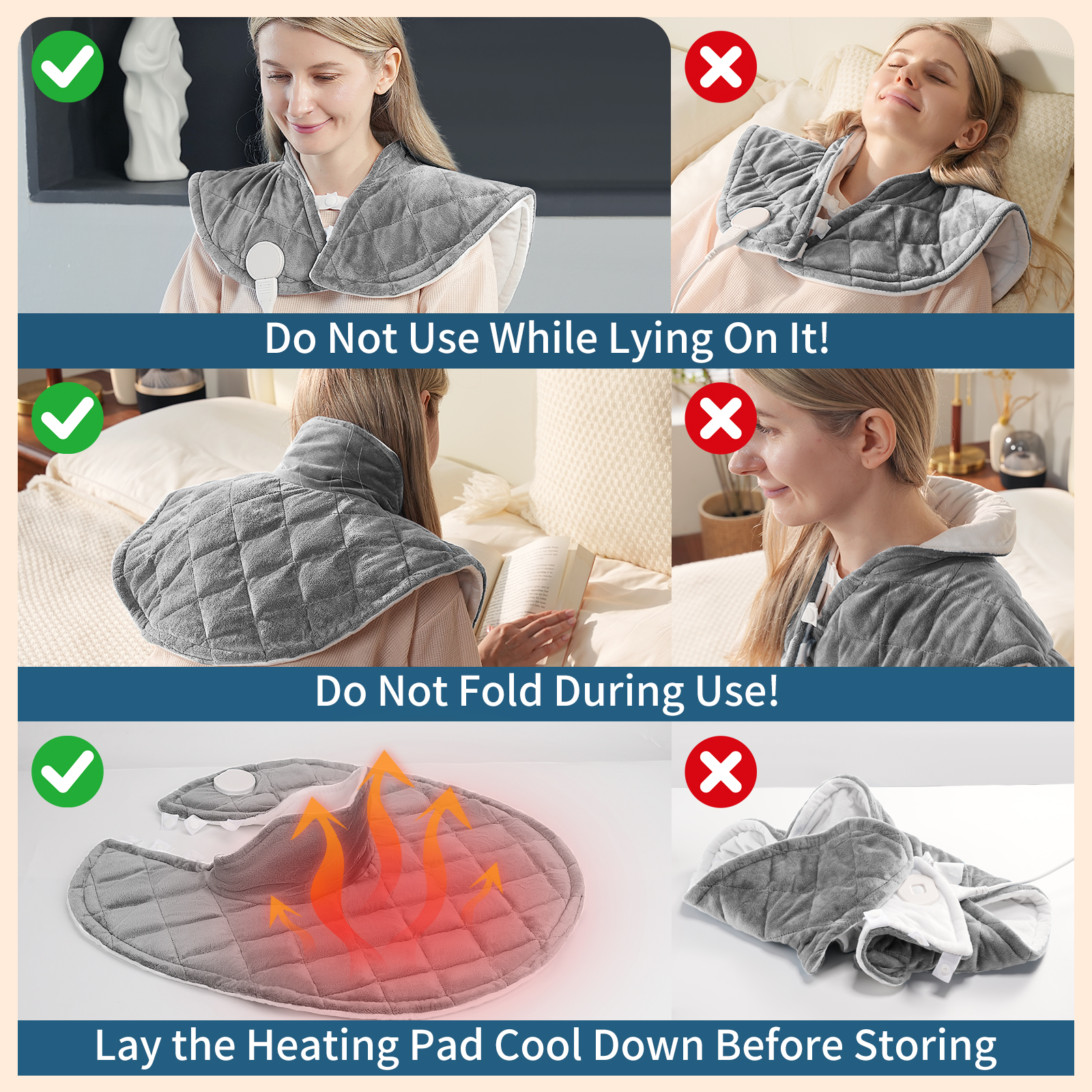 Suncall Weighted Electric Heating Pad for Neck and Shoulder photo 4
