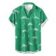 thumbnail image 5 of Camisetas de Lino para Hombres Vintage Bowling Manga Corta Cuello Cubano, Retro Playa Y Verano Hombre Manga Corta Botón Abajo Camisetas, 5 of 6