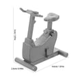 thumbnail image 2 of IFANLANDOR Mini Exercise Bike Small Workout Models In Grey Plastic 1Set Suitable For Families And Home Scenes, 2 of 8