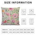 thumbnail image 5 of Nawypu  Watercolor Flowers Print Farmhouse Décor Colorful Vintage Floral Decorative Throw Pillow Cover Sofa Couch, 5 of 5