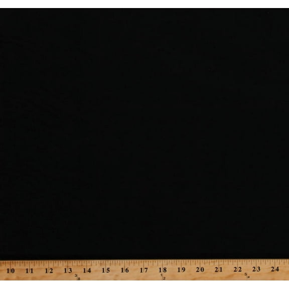 Flannel Black Solid Double Napped Festive Flannel Fabric by the Yard (OF0009-591-Black)