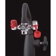 Faucet Mounted Eyewash Station, No Bowl, Brass Valve, Chrome Plated Brass Spray Head