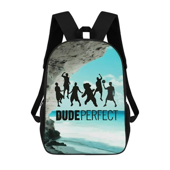 PerFect-Dude Backpack, Bookbag with Adjustable Shoulder Straps And Large Zip Compartment, Unisex Travel Bags 17 Inch