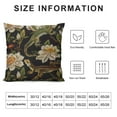thumbnail image 5 of Leisuo Farmhouse Pillow Covers Vintage Frogs Lotus Flowers and Butterfly Decorative Cushion Case Decoration for Sofa Couch White, 5 of 5