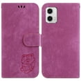 thumbnail image 2 of Compatible avec Motorola Moto G73 5G Embossé Mignon Tiger Étui Portefeuille à Rabat Porte-Cartes Étui, 2 of 5