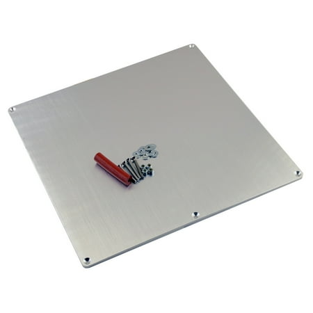 RepRap Champion Aluminum Build Plate V2 for 3D printers with Mounting Hardware