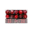 thumbnail image 1 of 50 Esferas Navideñas Rojas Brillantes Vino Diamantadas, 1 of 8