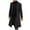 Black, variant on YYDGH Men's Trench Coat Wool Blend Slim Fit Top Coat Single Breasted Business Overcoat Fall Thermal Long Sleeve Tops Black M
