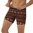 thumbnail image 3 of Rateoe Vintage Pumpkin Pattern Print Men’s Underwear Boxer Briefs Soft Comfortable Underwear Boxer Briefs, Long Leg Briefs,Anti-chafing Boxer Briefs, 3 of 7