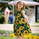 thumbnail image 5 of Fotbe Sunflower 1 Vestido de Dormir para Niñas de 3 a 10 Años, Mangas Cortas, Estilo Princesa, Pijama Camisón con Mangas Voladas-XX-Large, 5 of 6