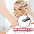 thumbnail image 5 of pinzas (negras, rojas) con luz LED, pinzas iluminadas, pinzas de maquillaje con herramientas ligeras para hombres y mujeres, pinzas de precisión para cejas y pestañas, pinzas de acero inoxidable, 5 of 5