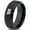 Black Bevel Tungsten, variant on Tungsten Montana The Treasure State Band Ring 8mm Men Women Comfort Fit Black Dome Polished