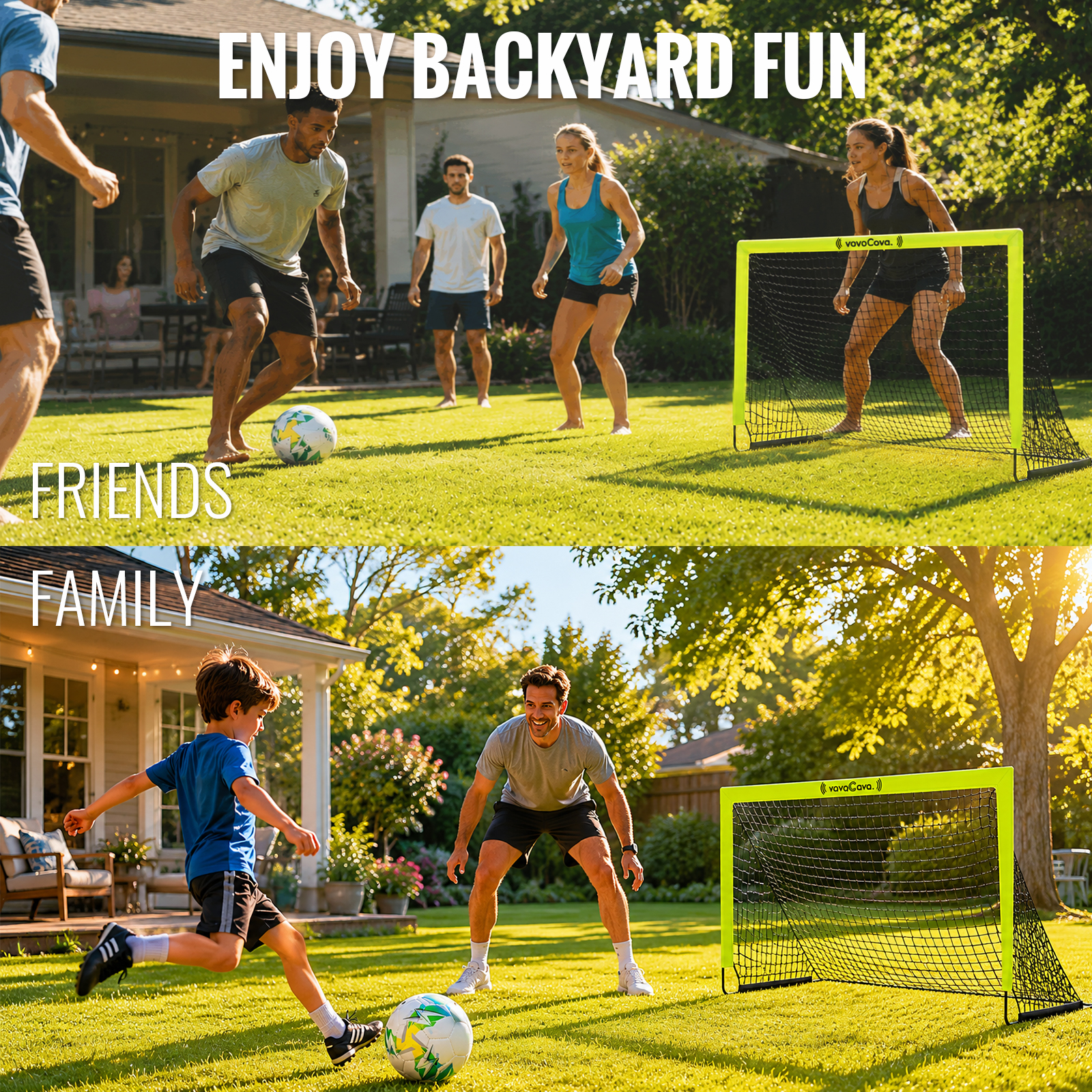 VAVACAVA Portable Soccer Goals Set 4x3 Feet with Balls photo 5