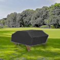 thumbnail image 3 of Waterproof Picnic Table Cover for Outdoor Parties, Camping, Garden - Windproof, Dustproof, UV-Resistant (Classic Black), 3 of 5