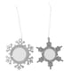thumbnail image 1 of 2 unids decoraciones navideñas metal copo de nieve bricolaje fotos de marco de fotos para festivo, 1 of 5