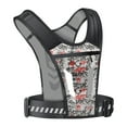 thumbnail image 1 of Chaleco de running con tiras reflectantes para ciclismo, ejercicio y senderismo. Negro Rojo, 1 of 9