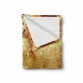 thumbnail image 2 of Grunge Soft Flannel Fleece Throw Blanket, Flowers Lettering Poetry Orange Yellow Daisy Art Paint Splashes Graphic Print, Cozy Plush for Indoor and Outdoor Use, 70" x 90", Multicolor, by Ambesonne, 2 of 6