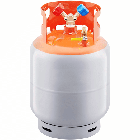 Refrigerant Recovery Tank 30 LBS - 400 PSI Cylinder w/ Y-Valve - R22/R134A/R410A - Portable AC Refrigerant Recovery Can for HVAC Professionals & DIY