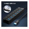 thumbnail image 2 of Divisor USB 3.0, 7 puertos USB 3.0 con indicador LED para Windows Mac, 2 of 8