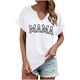 thumbnail image 1 of Camisas Penkiiy Mama para mujeres Mama Carta Print Tee Mom Regalo Camisa de manga corta Día de las Madres Tops 2XL Blanco, 1 of 5