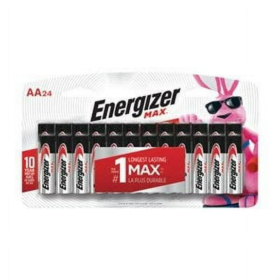 Energizer MAX AA (Double A) Alkaline Batteries, 24 Pack 1 Pack