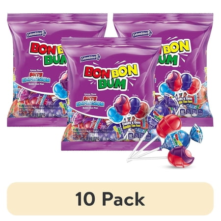 (10 pack) Colombina Berry Explosion Lollipops, 12-Pack