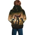 thumbnail image 4 of Youth Cartoon Hoodie Fashion Long Sleeve Kids Pullover Coat Casual Hoody Hooded Sweatshirts for Boys Girls, 4 of 8
