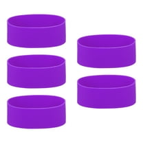 5Pcs Silicone Rubber Bands Non-slip 4.33 Inch for Art, Purple