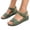 #1Green, variant on Byworldtasic Women's Comfort Wedge Sandals Open Toe Hook and Loop Adjustable Strap Platform Walking Sandals