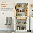 thumbnail image 3 of HOMCOM Kitchen Pantry Cabinet w/ 5-tier Shelving, 8 Spice Racks, Drawer, 3 of 9